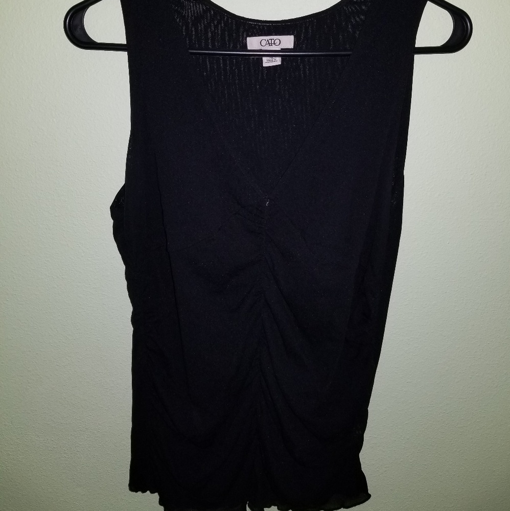 black tank top